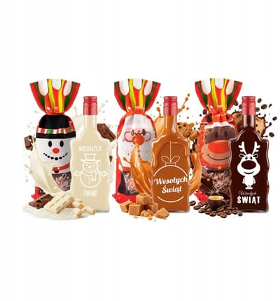 Bimberek Fala Serie - Decoratieve Fles - Nadruk - Geschenkverpakking