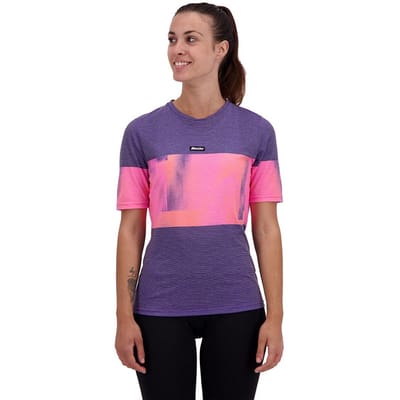 Santini Fietsshirt Korte Mouwen Dames Paars Oranje - Forza Indoor Training Tech T-Shirt For Women Atomic Orange - XXL