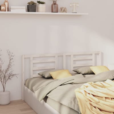 vidaXL - Hoofdbord - 166x4x100 - cm - massief - grenenhout - wit