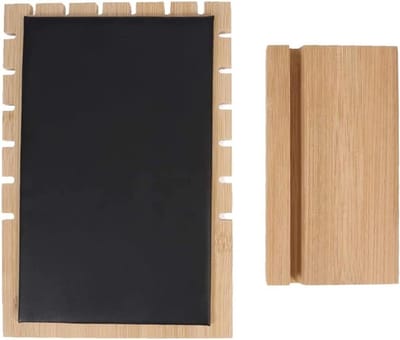 Juwelendisplay Houten Standaard - Sieradenhouder Ketting - Sieraden Presenteren - Gladde Krasvrije Oppervlakte - 25 x 17.3 cm - Wit