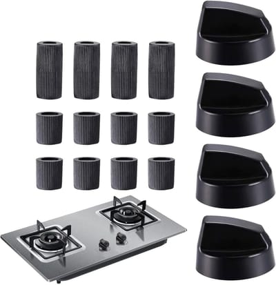 Kookplaat Knoppen - Thermostaat Knoppen Set - Keuken Apparaten - Markering voor Instelling - 4 Stuks
