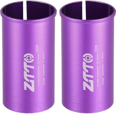 MTTproducts - Fiets Zadelpen Adapter Set 30.9mm en 31.6mm