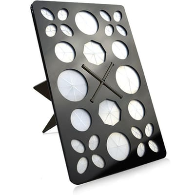 Make-up Kwasten Droogrek Acryl 28 Gaten Rechthoekig Multifunctioneel Cosmetische Kwasten Houder Zwart