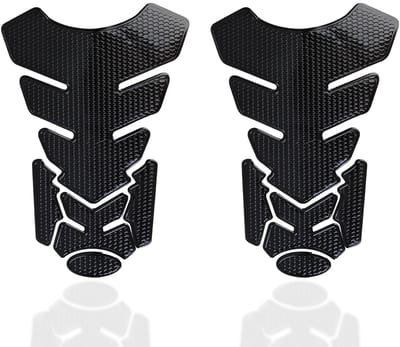 Dailygoods- Tanksticker 3D Carbon-Look - Tankpad - Tankbescherming - Zelfklevend - Waterdicht - Universeel geschikt voor motorfietsen