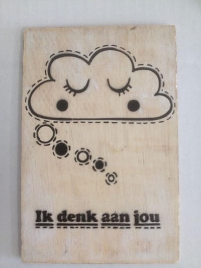 Postkaart Ik denk aan jou