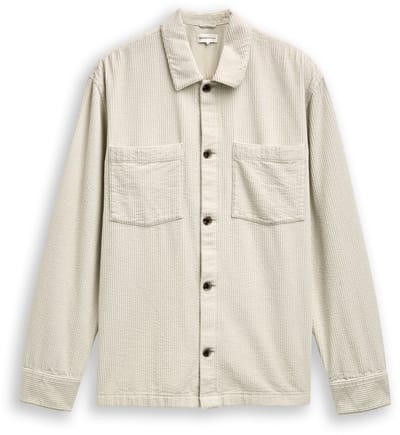 Tom Tailor Denim - Overshirt van corduroy - Maat XL - greyish white