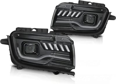 Koplampen CHEVROLET CAMARO 09-13 TUBE ZWART