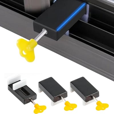 3x Raam slot - Schuifraamslot Met sleutel - Schuifdeurblokkering - Schuifdeurslot - Window lock - Beveiliging - raam - Kinderslot - Schuifraam - Deurslot - Slot - Houd uw huis veilig - Verstelbaar raamslot - Geschikt voor schuifdeuren en ramen