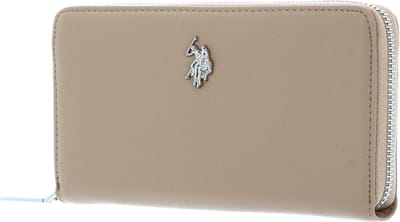 U.S. POLO ASSN. Portemonnee Jones Zip Around Wallet Beige Bruine