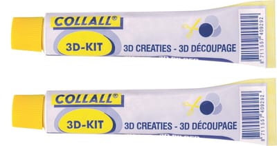 Tube Mozaieklijm - 2x stuks - voor mozaiek steentjes/tegels - 80 gram - Mozaieken maken - gereedschappen