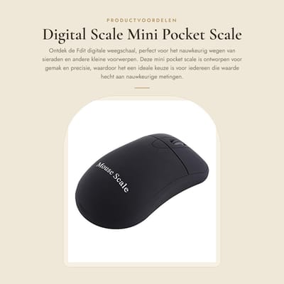 Dailygoods- Digitale Weegschaal LCD Scherm - Mini Pocket Weegschaal - 500g/0.01g - Roestvrij Staal - Tare Functie - Draagbaar en Compact