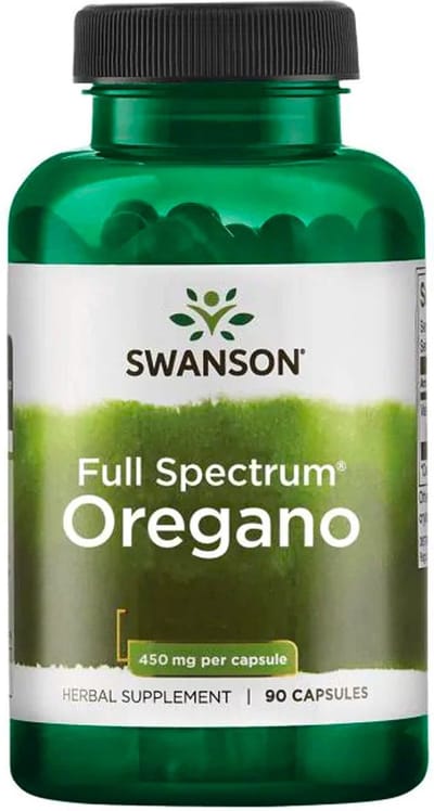 Oregano blad - Full Spectrum Oregano - 450mg - 90 Capsules - Swanson