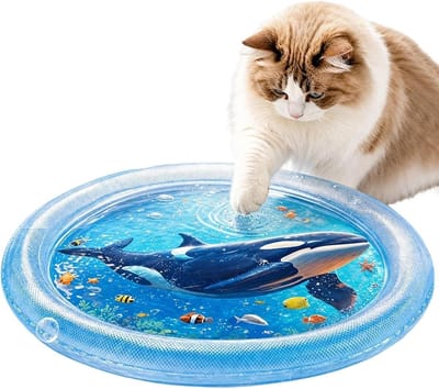 Solvix waterspeelmat fontein - Waterspeelmat - PVC - Krasbestendig en Lekvrij - Verkoelende Functie - Voor Honden en Katten