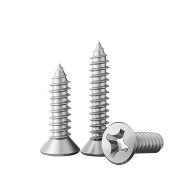 ONF3 - Platte kop plaatschroeven - Roestvrij staal - Duurzaam en sterk - M8x25mm - Zelftappende schroeven - Geschikt voor hout - 10 stuks