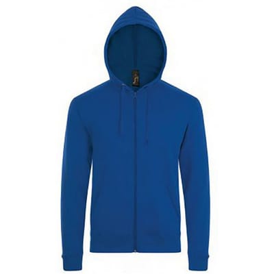 SOLS Herenstenen Ritssluiting in de vorm van een gewone Hoodie (Koningsblauw)