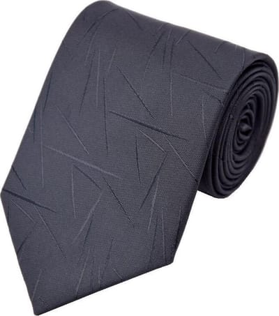 Fako Fashion - Luxe Stropdas - 145cm - 8cm - Zwart Streepjes