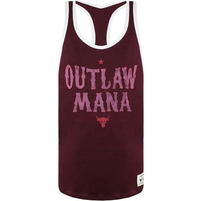 Under Armour x Project Rock Outlaw Mana Heren Burgundy Tank Top