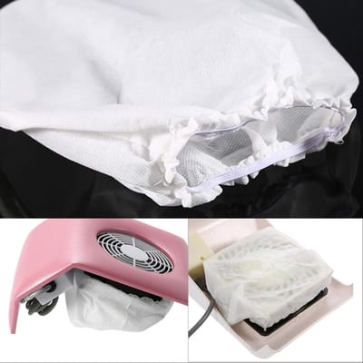 10 stuks Nagels Non-woven Stofzuiger Vervangende Zakken voor Nagellak Stofverzameling Salon Gereedschap white