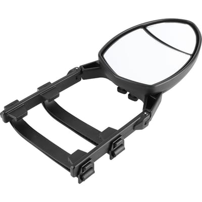 Universele Dubbelzicht Sleutelspiegels Verstelbare Clip-On Achteruitkijk Zij Ovale Spiegel 7.5x5.5in voor black