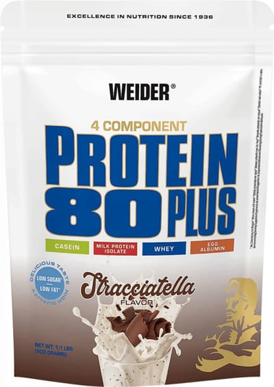 Weider Protein 80 Plus (500g) Stracciatella - Eiwitten - Eiwit Mix