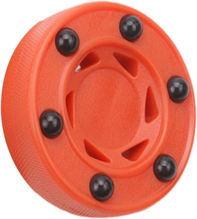 Hockey Puck - Straat Hockey - Vaardigheden Verbeteren - Robuust Nylon PVC - 7.5 cm Diameter - Rood
