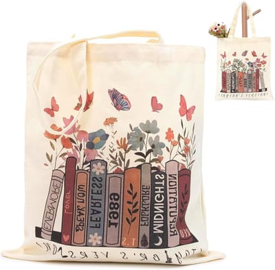 Stoffen Tas - Draagtas Canvas - Dagelijks Gebruik - Duurzaam Katoen - 35 x 40 cm - Beige