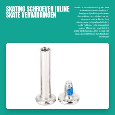 Dailygoods- Skating Schroeven 31 mm - Set van 10 Stuks - Vervanging Inline Skate - Stalen Constructie - Duurzaam - Eenvoudig te Installeren - Wielbouten