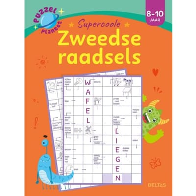 Deltas Puzzelplaneet - Supercoole zweedse raadsels (8-10 j.) Kleurboeken Voorleesboeken