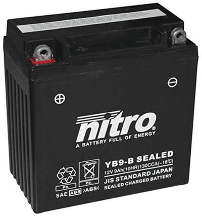 Onderhoudsvrije 12V 9AH Gel Batterie YB9-B voor Scooters en Bromfietsen