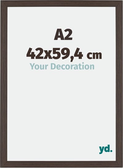 Your Decoration - Fotolijst A2 42x59,4 cm - MDF - Eiken Donker - Mura