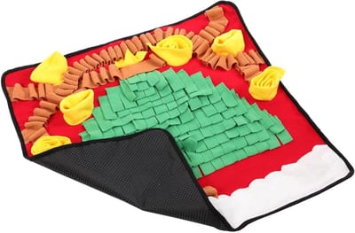 Snuffeltapijt Hond - Voedingsmat Puppy - Mentale Stimulatie - Verstelbaar Antislip - Wasbaar Compact - Groente
