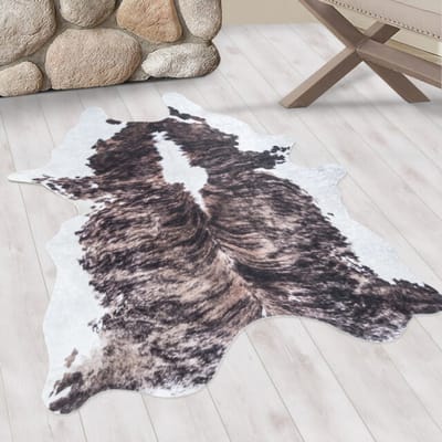 Muratap Vacht van imitatiebont wasbaar dierenhuid laagpolig 150x200 cm