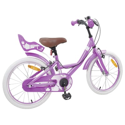 vidaXL - Kinderfiets - 18 - Inch - voor - 5-7 - jaar - oud - Paars