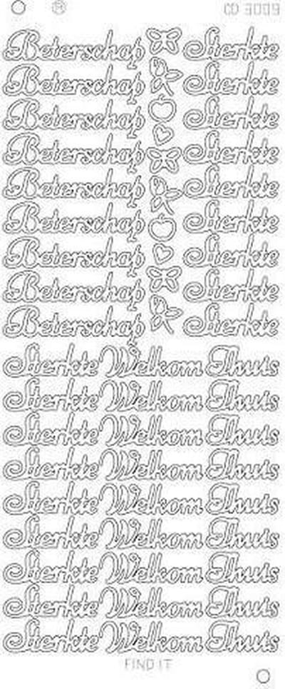 Beterschap, Sterkte, Welkom thuis platinum - Zilver 1 stuks