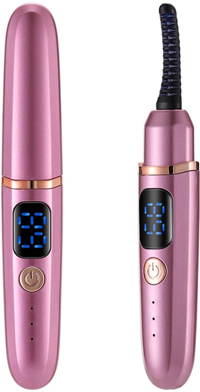 longziming -Verwarmde Wimperkruller met 3 Warmtestanden – Type-C Oplaadbaar, Snelle Styling & Langdurige Krul