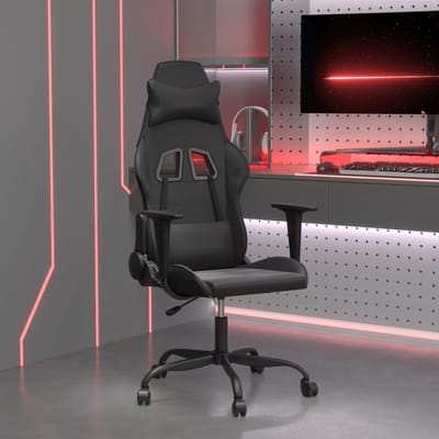 vidaXL - Gamestoel - kunstleer - zwart