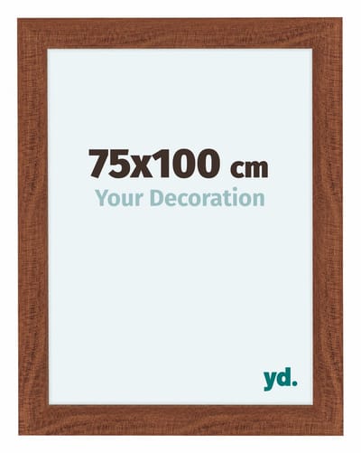 Your Decoration - Fotolijst 75x100 cm - MDF - Walnoot - Como