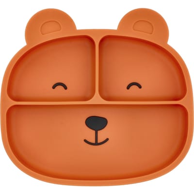 Sage Spoonfuls, Bliksemzacht Siliconen Zuigbord, Oranje, 1 Stuk