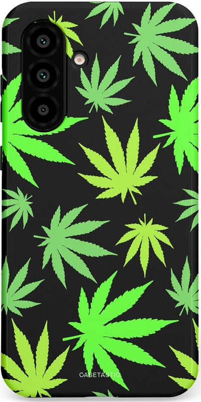 Casetastic Hoesje Geschikt voor Samsung A56 / A36 - Stijlvolle Beschermende Duo-layer Case - Cannabis