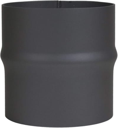 Kachelpijp uitbreiding Ø 120 mm tot Ø 130 mm - zwart-metallic