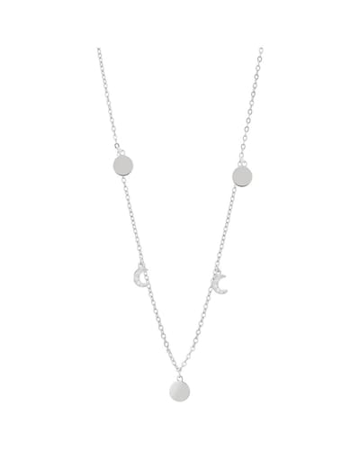 AKZENT Akzent Dames ketting met hanger "Shine" van 925 Sterlingzilver, gerhodineerd, duurzaam