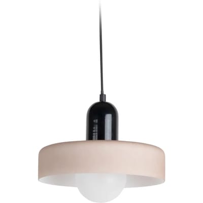 Leitmotiv Hanglamp Opaco Grato - Grijs - 25x25x23cm - Modern - Hanglampen Eetkamer, Slaapkamer, Woonkamer