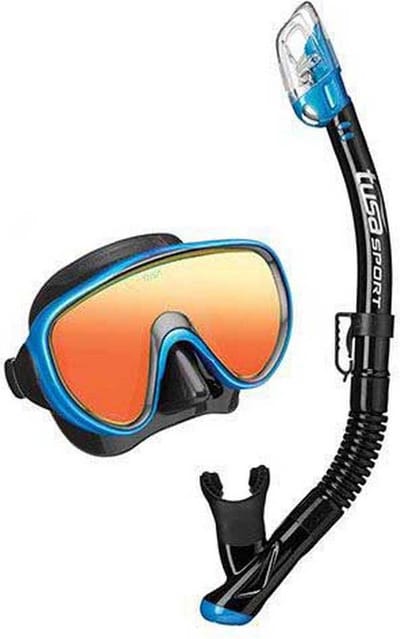 TUSAsport UC1625 Serene Snorkelset | Comfortabel Snorkelmasker & Betrouwbare Semi-Dry Snorkel voor Beginners & Recreatieve Snorkelaars