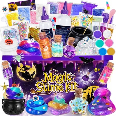 Magische Elixiren Galaxy Slime Set - 76 Delen - Lichtgevend
