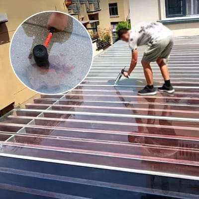 Polycarbonaat Platen - Kunststof Dakpaneel Transparant - Kas Dak Bedekken - Slagvast en Weerbestendig - 1 x 2 m - Transparant