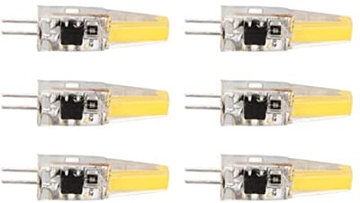 G4 LED Lamp 6W Warm Wit - Set van 6 Lampen voor Plafond, Wand en Tafellampen - 500 Lumen Helderheid