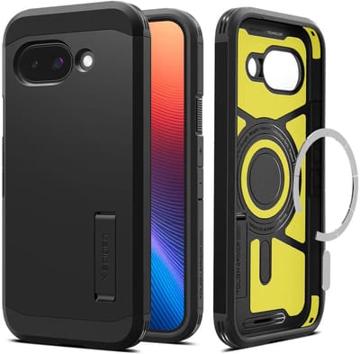 Spigen Geschikt voor Google Pixel 9a - Tough Armor - Geschikt voor Mag - Back Cover Hoesje - Blauw