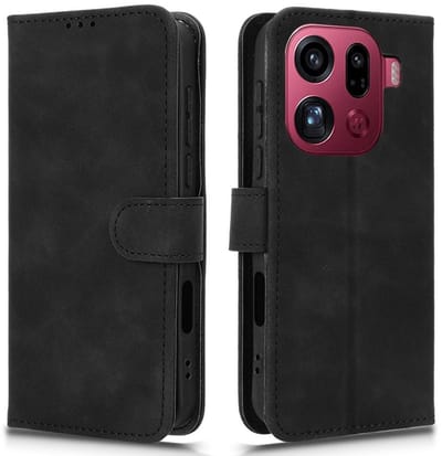 Coverup Hoesje - Geschikt voor OPPO Find X9 Pro Hoesje - Coverup Book Case - Zwart
