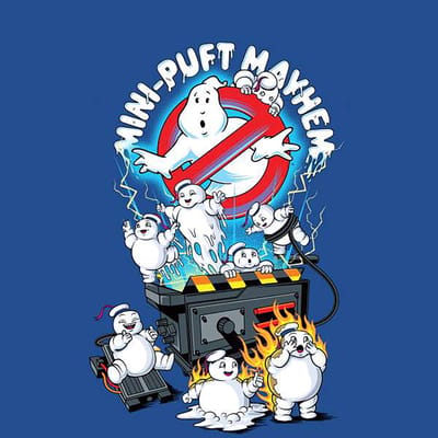 Ghostbusters Mini-Puft Mayhem Men's T-Shirt - Blue - S