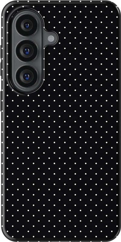 Micro Dots Tough Hoesje Samsung Galaxy S26 | Geschikt Voor Mag | Stippen Motief Backcover Samsung Galaxy S26 Mono Chic